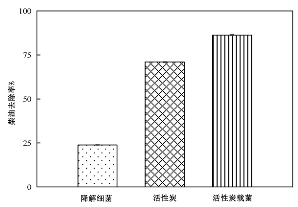 活性炭载菌吸附降解柴油废水